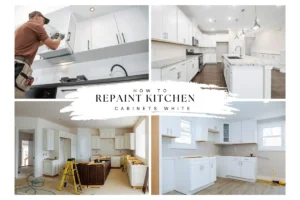 How to Repaint Kitchen Cabinets White