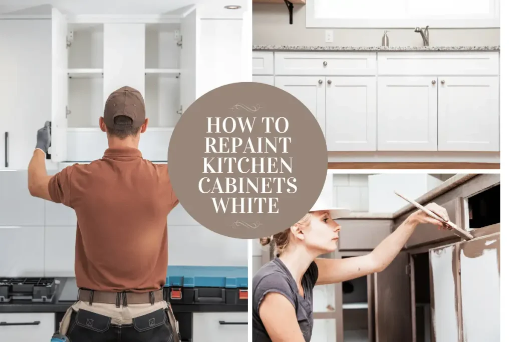 How to repaint Kitchen Cabinets White