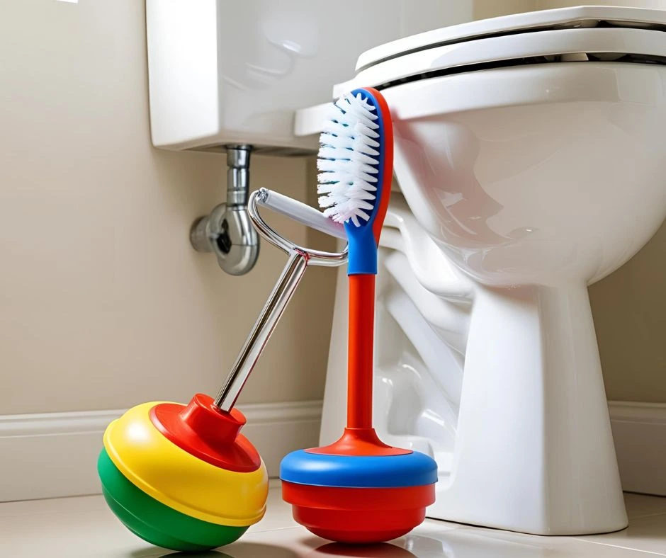 Plunger and Toilet Brush