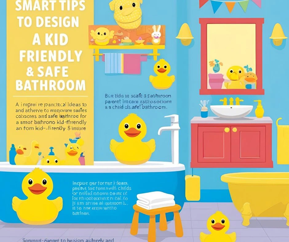 Kid-Friendly And Safe Bathroom